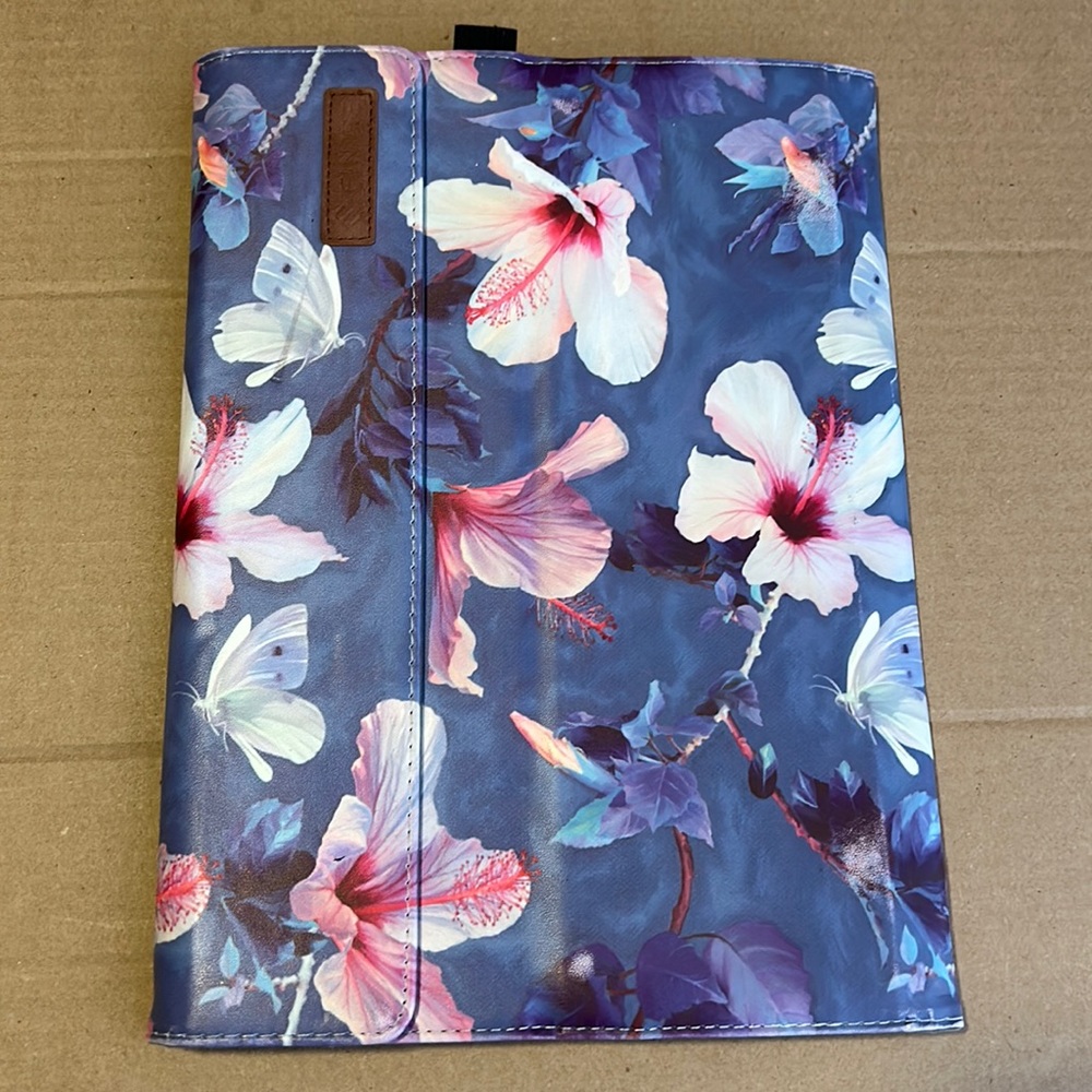 Fintie laptop iPad Case L 11.5” H 8.5” Hibiscus print